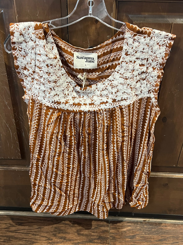 Savanna Jane Rust & White