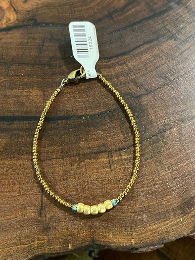 JForks Gold Seed Bead Bracelet