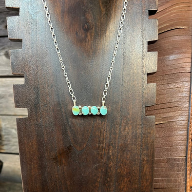 Turquoise Bar 4 Ovals