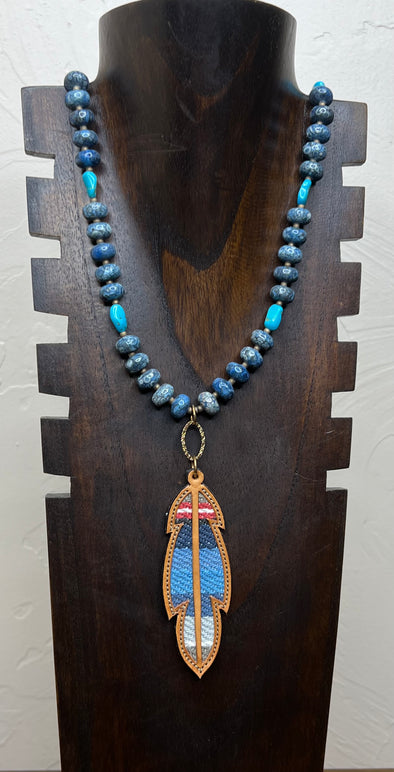 JForks Blue Fossil & Feather