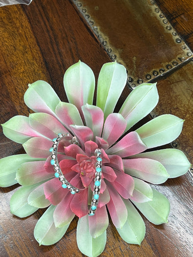 Turquoise Hoop Earrings